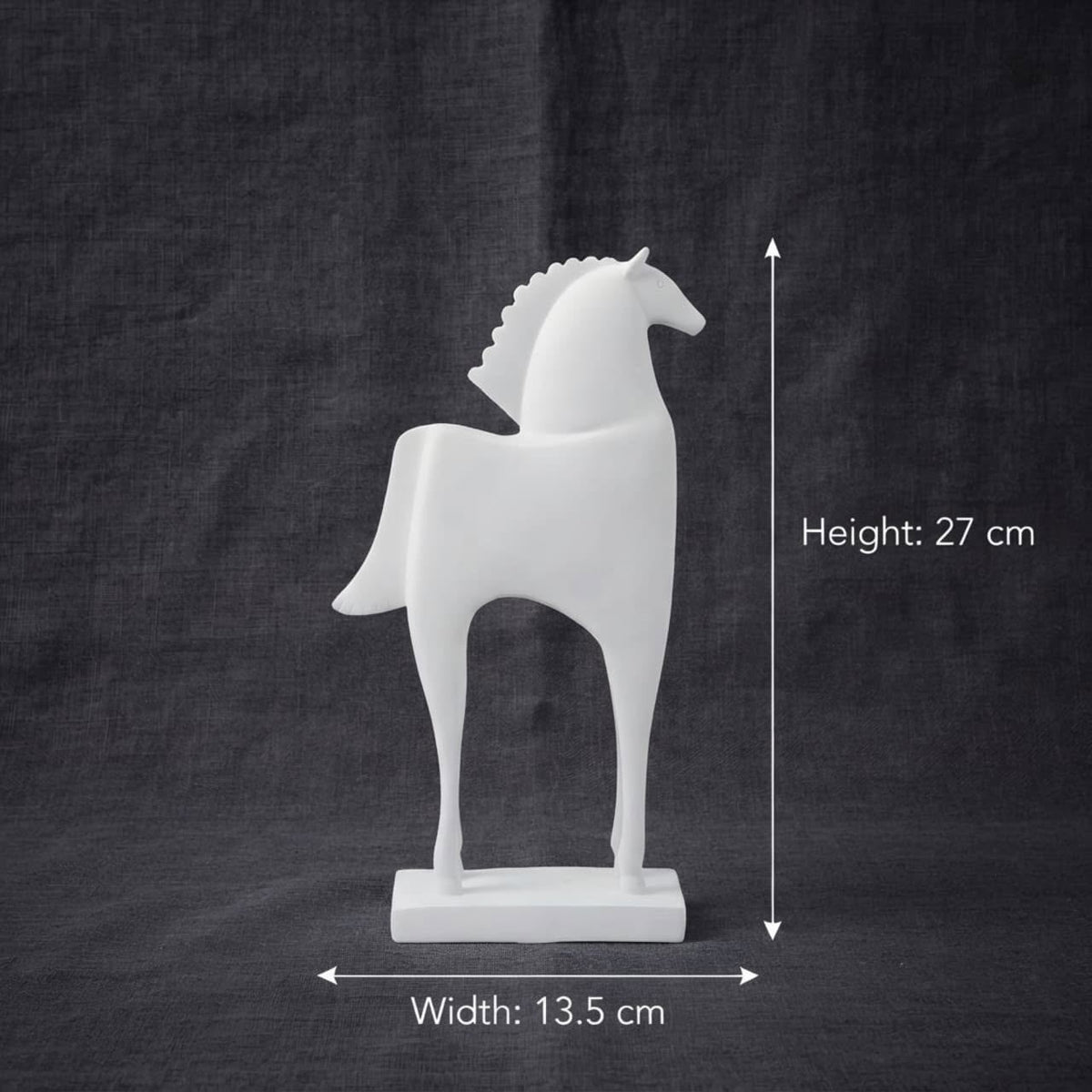Modern Minimalist White Horse Showpiece