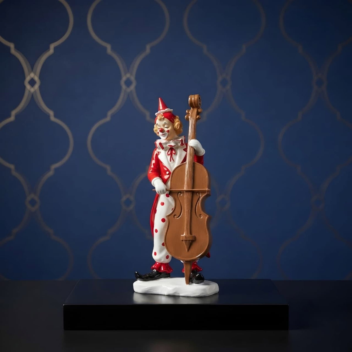 Violin Clown Decorative Figurine