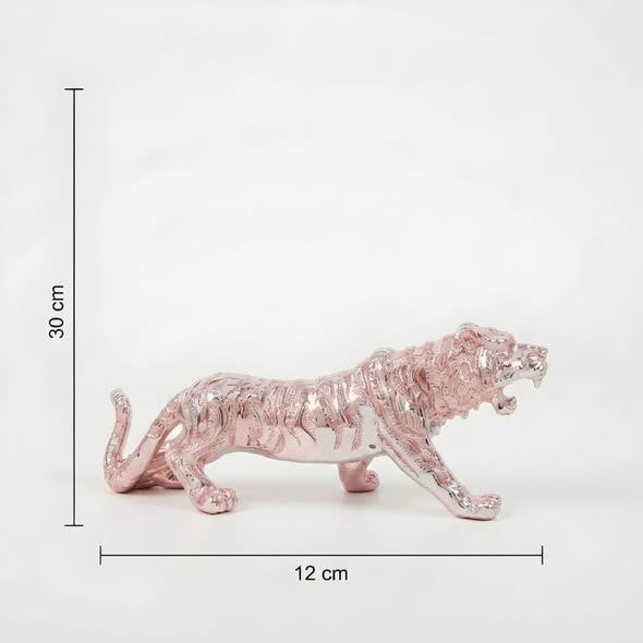Royal Pink Prowling Panther Figurine GI0018 dimensions