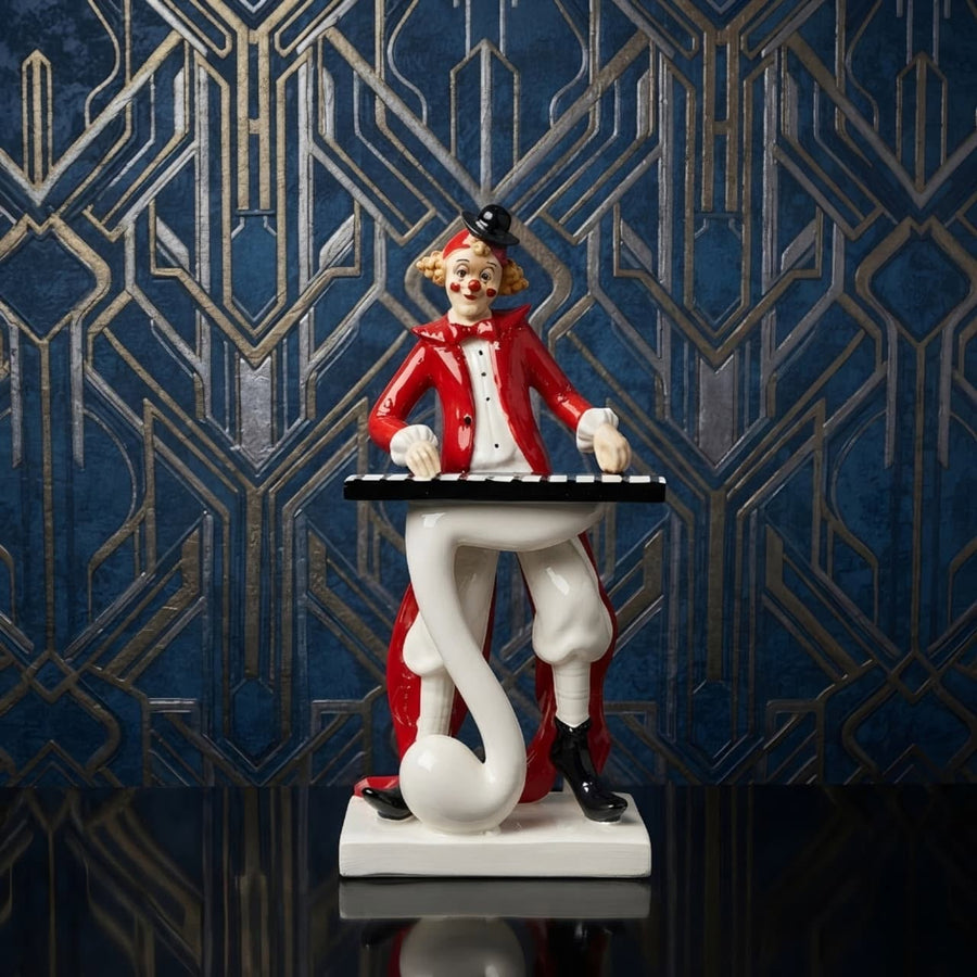 Keyboard Musician Clown Decorative Figurine