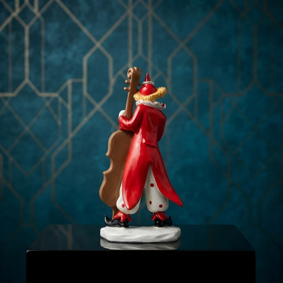 Violin Clown Decorative Figurine