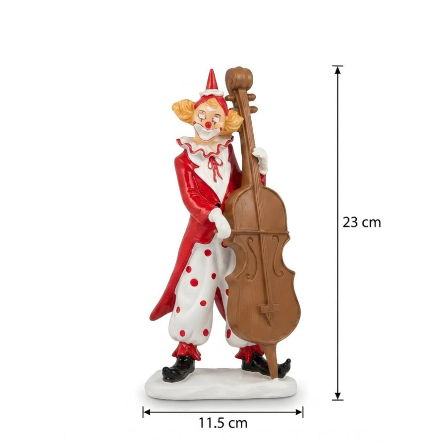 Violin Clown Decorative Figurine