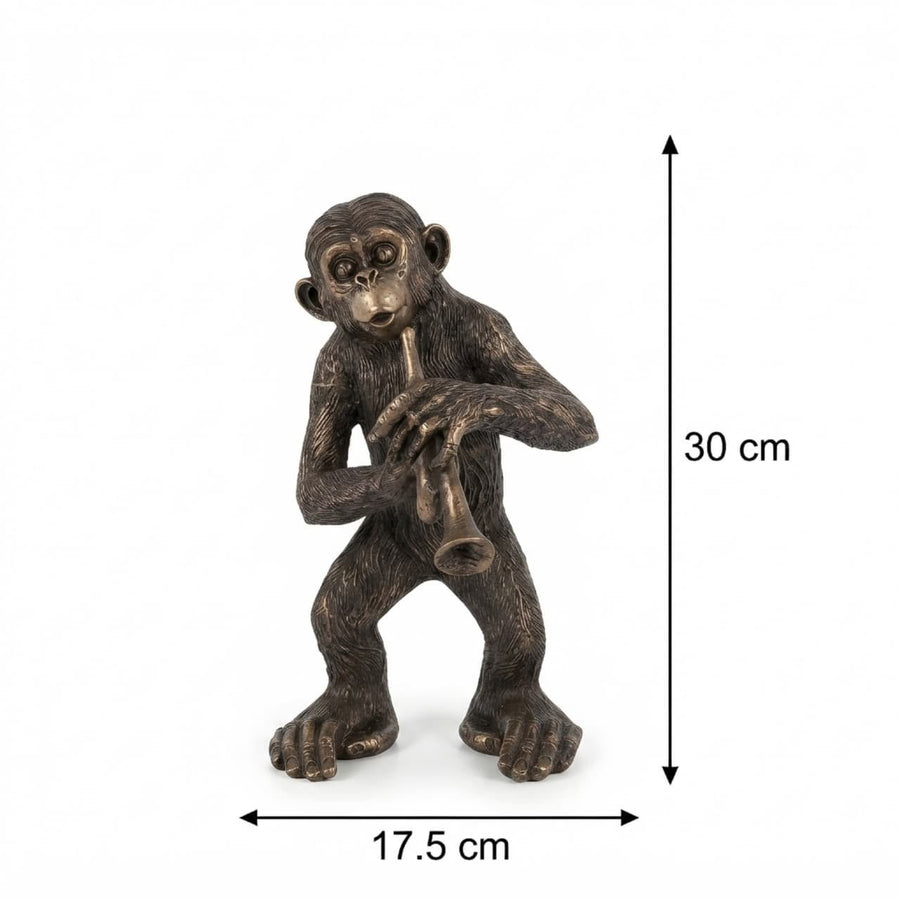 Musician Monkey Statue