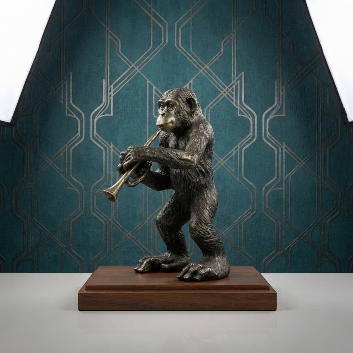 Musician Monkey Statue