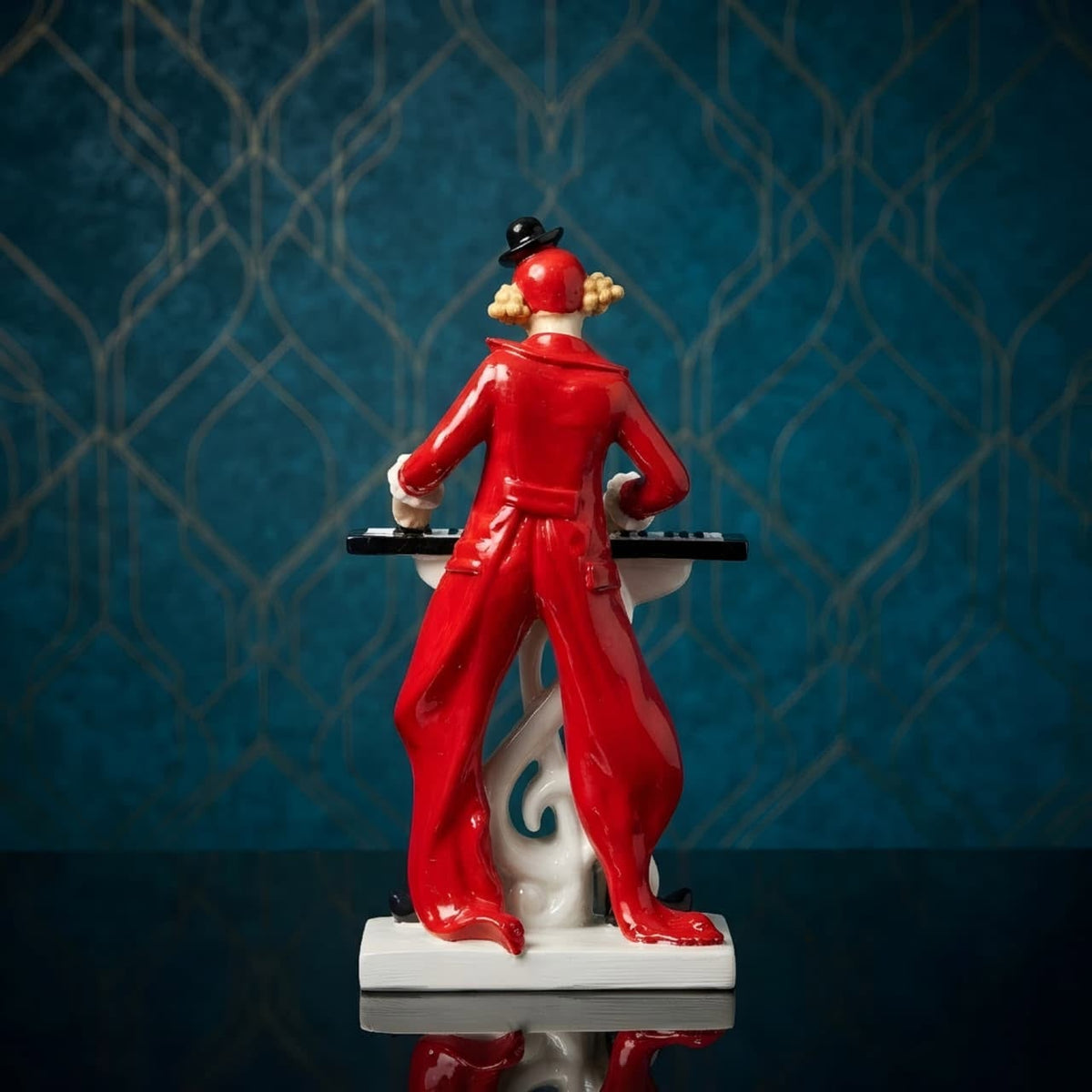 Keyboard Musician Clown Decorative Figurine