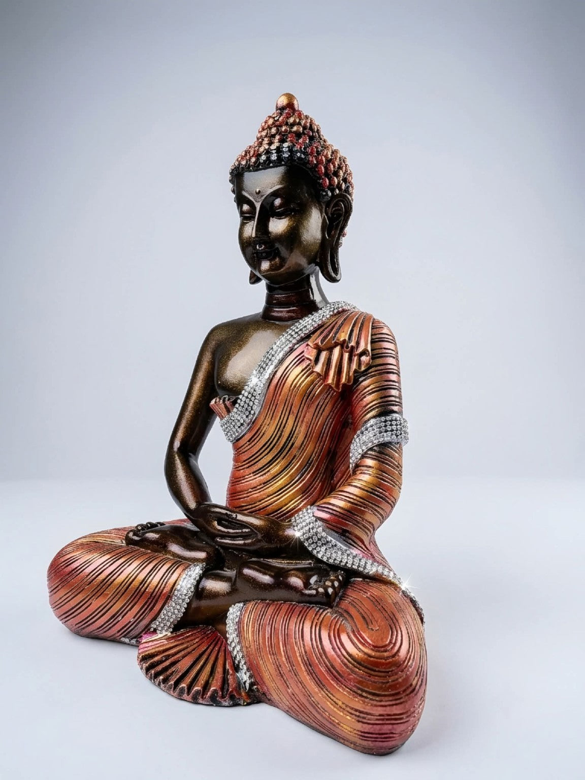 Premium Meditating Buddha Statue GI002, angled view