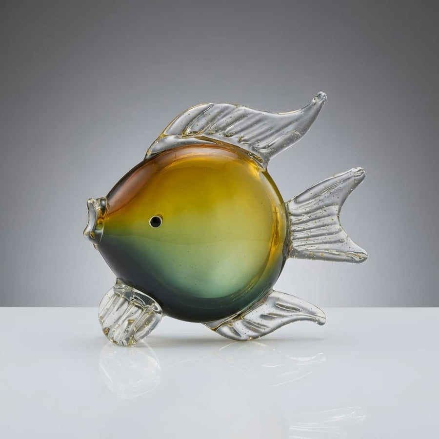 Ocean Glow Art Glass Fish Showpiece GI0020 front view